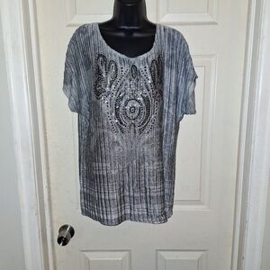 Dressbarn sequin blouse size large